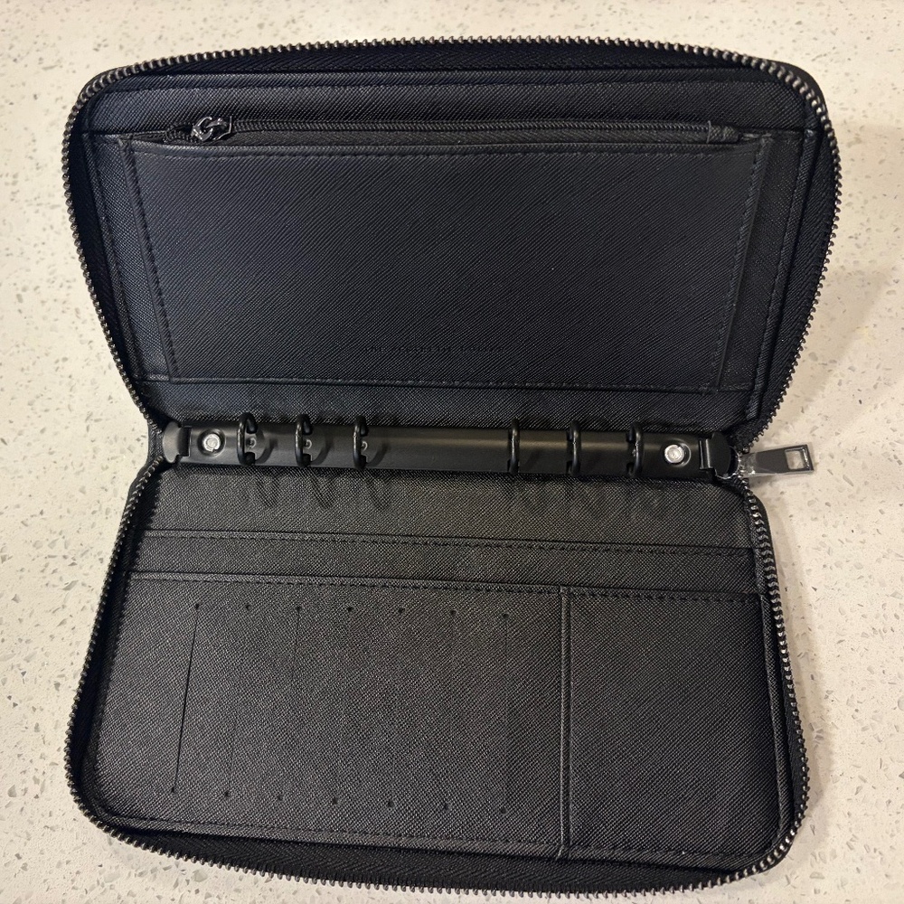 The Aesthetic Dollar A6 Blackout Saffiano Wallet